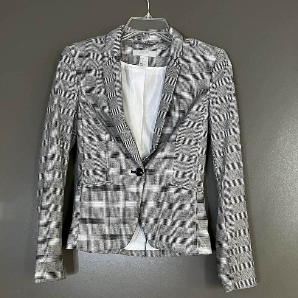 H&M Houndstooth Blazer